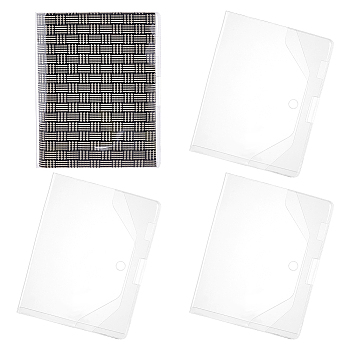 Rectangle A5 PVC Book Covers, Clear, 385x245x0.6mm