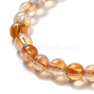Hebras de perlas naturales citrino(X-G-P466-01E)-4
