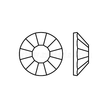 Piedras planas termoadhesivas de cristal Preciosa®(Y-PRC-HSS10-00520-200)-3