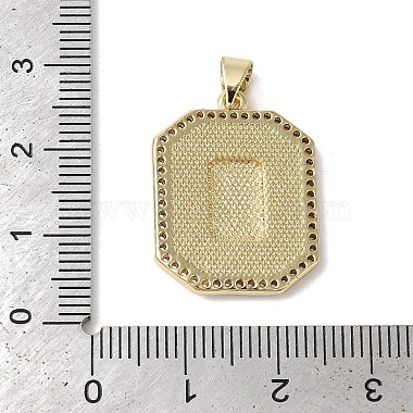 Brass Micro Pave Cubic Zirconia Pendants(KK-K385-026G)-4