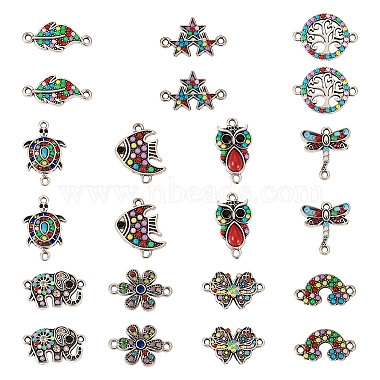 22Pcs 11 Styles Alloy Connector Charms(FIND-TA0002-29)-3