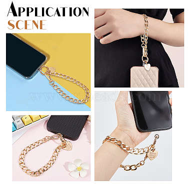 Alloy Phone Hand Strap Chains with Heart Charm(DIY-WH0430-030B)-5