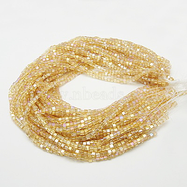 Electroplate Glass Beads Strands(EGLA-D018-6x6mm-49)-2
