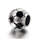Large Hole FootBall/Soccer Ball Alloy Enamel European Beads(MPDL-L013-02B)-2