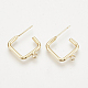 Brass Stud Earring Findings(X-KK-S343-32G)-1