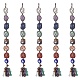 7 Chakra Nuggets Natural Gemstone Pocket Pendant Decorations(HJEW-JM01049-03)-1