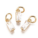 Brass Micro Pave Cubic Zirconia Charms(ZIRC-F111-03G-06)-1