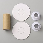 Paper Thread Winding Bobbins, with Plastic Finding, for Cross-Stitch Embroidery Sewing Tool, 50x59mm(DIY-WH20032-52A)