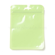 Rectangle Plastic Zip Lock Gift Bags, with Transparence Windows Resealable Bags, Green Yellow, 12x9x0.15cm, Unilateral Thickness: 2.5 Mil(0.065mm)(OPP-B006-02C-02)