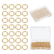 1000Pcs 304 Stainless Steel Jump Rings, Open Jump Rings, Round Ring, Metal Connectors for DIY Jewelry Crafting and Keychain Accessories, Real 18K Gold Plated, 22 Gauge, 4x0.6mm, Inner Diameter: 2.8mm(STAS-AR0002-11)