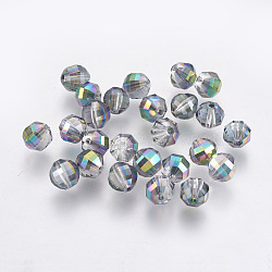 Imitation Austrian Crystal Beads, Grade AAA, Faceted, Round, Colorful, 6mm, Hole: 0.7~0.9mm(SWAR-F079-6mm-31)