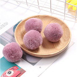Polyester Fluffy Pom Pom Balls, for Bags Scarves Garment Accessories Ornaments, Old Rose, 5cm(PW-WG67624-04)