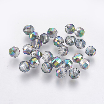 Imitation Austrian Crystal Beads, Grade AAA, Faceted, Round, Colorful, 6mm, Hole: 0.7~0.9mm