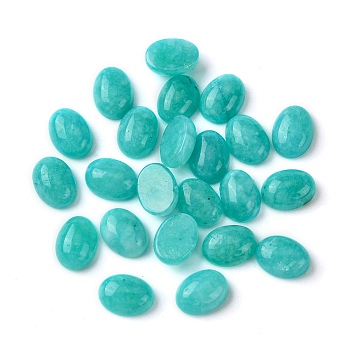 Natural Amazonite Cabochons, Oval, 8~8.5x6~6.5x2.5~3.5mm