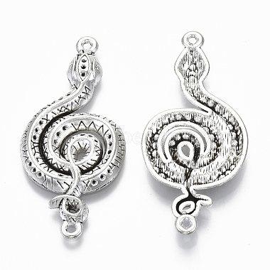 Antique Silver Snake Alloy Pendants