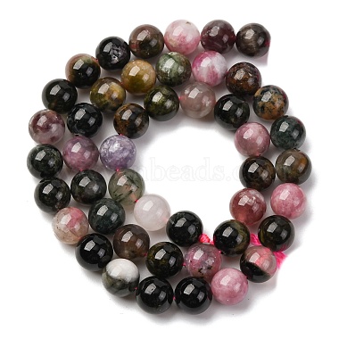Natural Multicolor Tourmaline Beads Strands(G-K402-A01-8mm)-3