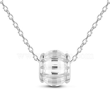 Clear Sterling Silver Necklaces