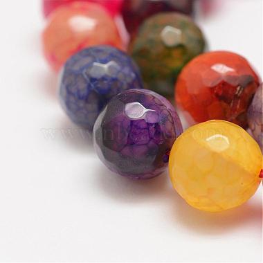Faceted Natural Dragon Veins Fire Crackle Agate Beads Strands(G-F447-10mm-F01)-3