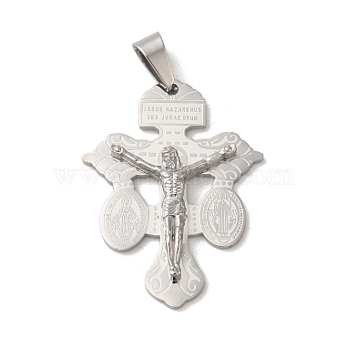 Stainless Steel Color Cross 304 Stainless Steel Pendants