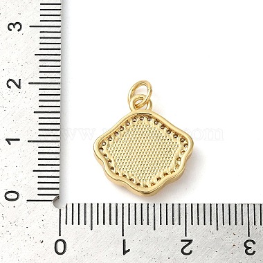 Rack Plating Brass Cubic Zirconia Pendants(KK-K385-080G)-4