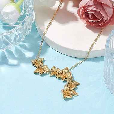 Butterfly Pendant Necklaces(NJEW-JN04737-02)-2