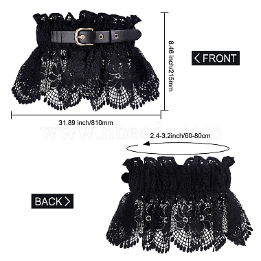 Polyester Wide Elastic Corset Belts(AJEW-WH0248-30A)-2