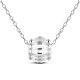 TINYSAND Rhodium Plated 925 Sterling Silver Necklace(TS-N439-S)-1