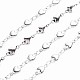 201 Stainless Steel Heart & Oval Link Chains(STAS-N092-108)-1
