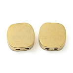 Ion Plating(IP) 304 Stainless Steel Multi-Strand Links, Square, Golden, 9x9.5x4mm, Hole: 1.4mm(STAS-Q319-04G)