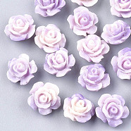 Synthetic Coral Beads, Dyed, Flower, Medium Purple, 10x10x6mm, Hole: 1mm(X-CORA-S026-21A-04)