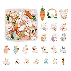 46Pcs 23 Styles Alloy Enamel Pendants, Mixed Color, 2pcs/style(ENAM-KS0001-02)