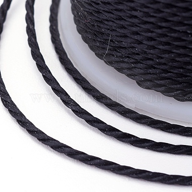 Round Waxed Polyester Cord(YC-G006-01-1.0mm-01)-2