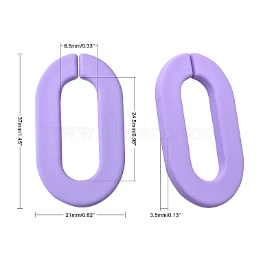 Rubberized Style Acrylic Linking Rings(MACR-T041-10)-3