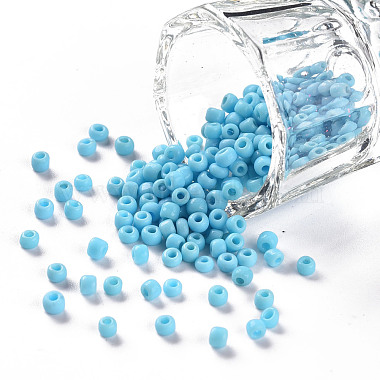 3mm LightSkyBlue Glass Beads