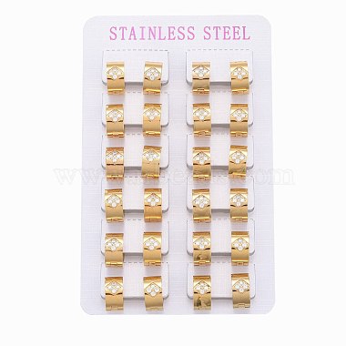 304 Stainless Steel Huggie Hoop Earrings(EJEW-L252-022G)-3