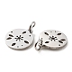 Non-Tarnish 304 Stainless Steel Charms(STAS-D050-07P-14)-3