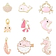 9pcs 9 styles pendentifs en alliage &eacute;maill&eacute;(ENAM-YW0008-11)-1