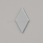 Glass Mirror Mosaic Tiles, for DIY Mosaic Art Crafts, Picture Frames and More, Rhombus, 25x13x1mm(DIY-WH0419-41A)