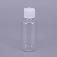 30ML Plastic Jar with White Screw Top Cap, Refillable Bottle, Column, 78x29.5mm(AJEW-TAC0020-10A)