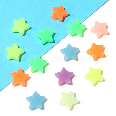 Colorful Star Acrylic Beads