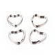 Heart Iron Split Key Rings(X-E564-2)-1
