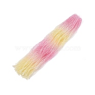 Gradient Color Baking Painted Glass Bead Strands, Faceted, Bicone, Colorful, 2.9~3.3x2.5mm, Hole: 0.8mm, about 146~150pcs/strand, 15.35~16.2''(39~40.5cm)(X-DGLA-A039-T2mm-A01)