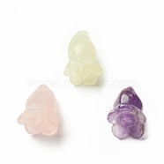 Natural Mixed Gemstone Beads Set, Natural Green Aventurine & Rose Quartz & Amethyst Bead, Flower, 16~18.5x11~13mm, Hole: 1~1.2mm(G-C054-09)
