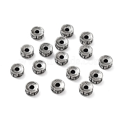 316 Surgical Stainless Steel Beads, Column, Antique Silver, 6x3mm, Hole: 1.8mm(STAS-K276-11A-AS)