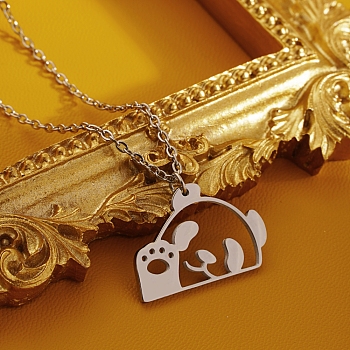 Cute Bear Pendant Necklace for Women, Perfect for Daily Wear