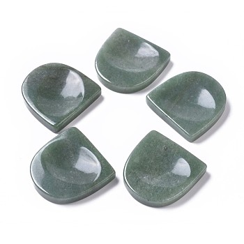 Natural Green Aventurine Massager, Worry Stone for Anxiety Therapy, Half Round, 45x44x8mm