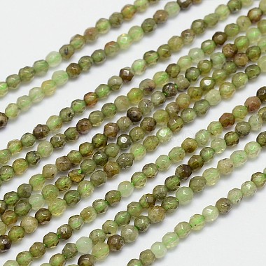 3mm OliveDrab Round Garnet Beads