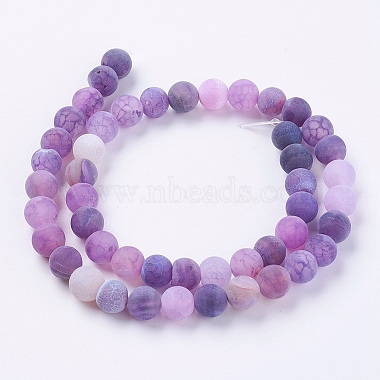 Natural Weathered Agate Beads Strands(G-G589-8mm-06)-4