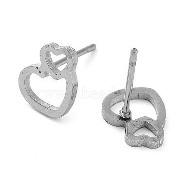 Non-Tarnish 304 Stainless Steel Stud Earrings(EJEW-M242-02D-P)-2