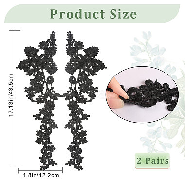 Polyester Embroidery Lace Appliques(DIY-WH0401-95)-2